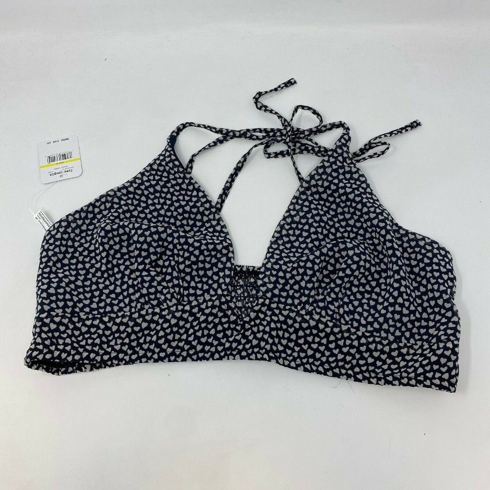 Free People Cassie Soft Bra in black combo sz M